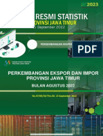BRS Exim Provinsi Jawa Timur September 2022
