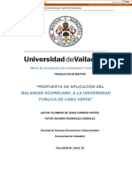 Propuesta de Aplicación Del Balanced Scorecard, A La Universidad Publica de Cabo Verde