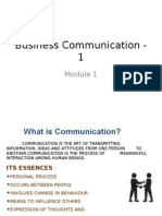 Business Communication - 1