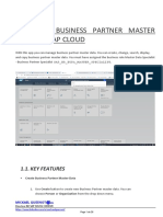 Manage Business Partner Master Data