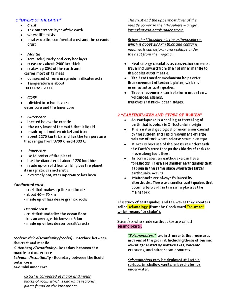 Tectonic Earthquake Causes and Effects | PDF | Plate Tectonics ...
