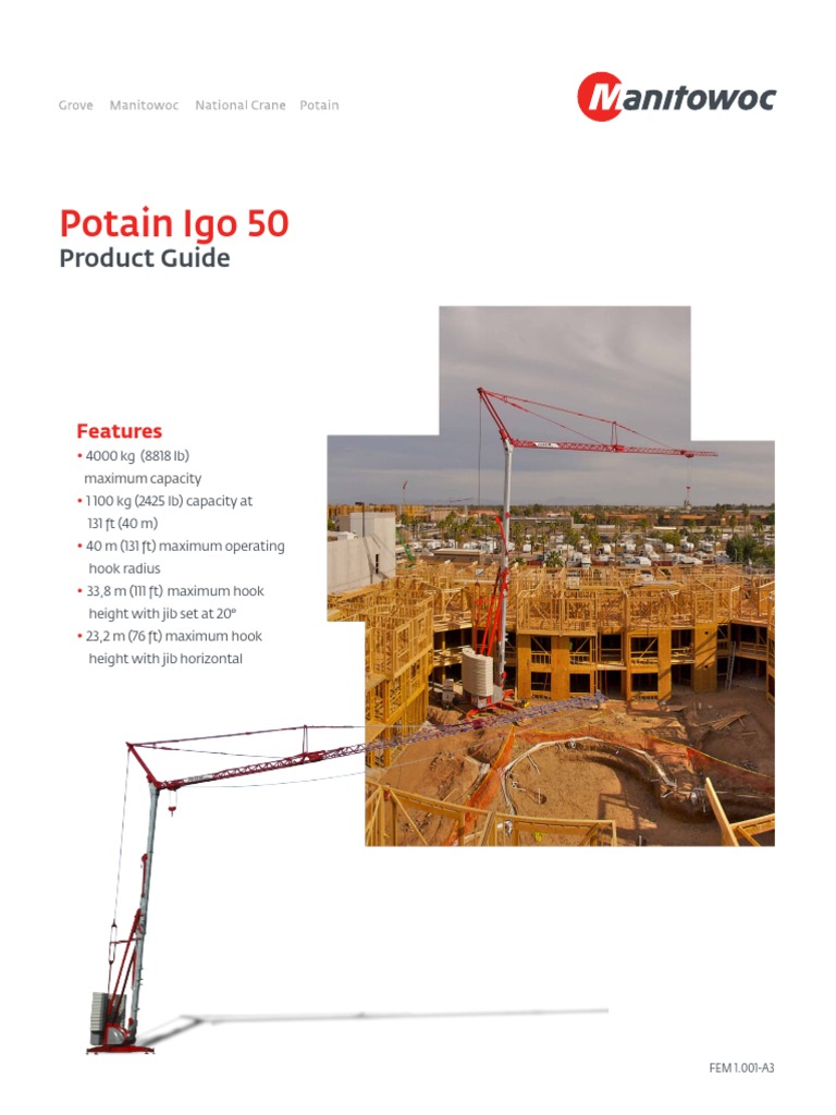 Igo50 Self Erecting Tower Cranes Product Guide - Compass Equipment ...