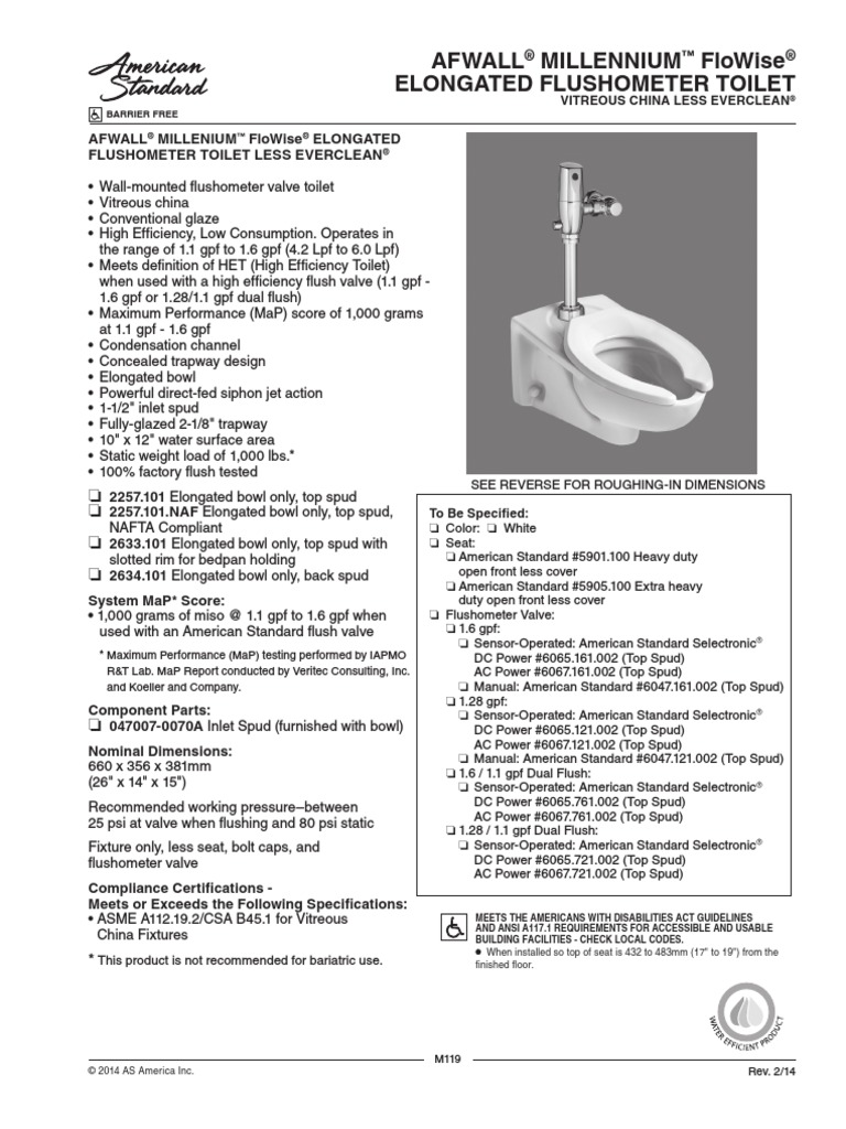 Bathroom Fixture Data Sheet PDF Tap (Valve) Valve
