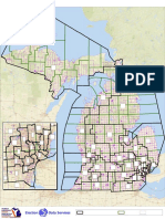 Michigan State Senate map