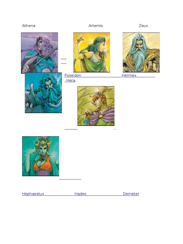 Greek Gods and Goddesses | PDF | General Fiction