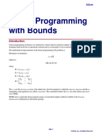 Linear Programming With Bounds