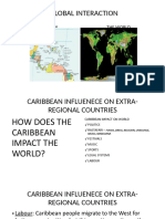 Caribbean Global Interaction - Caribbean Impact On The World