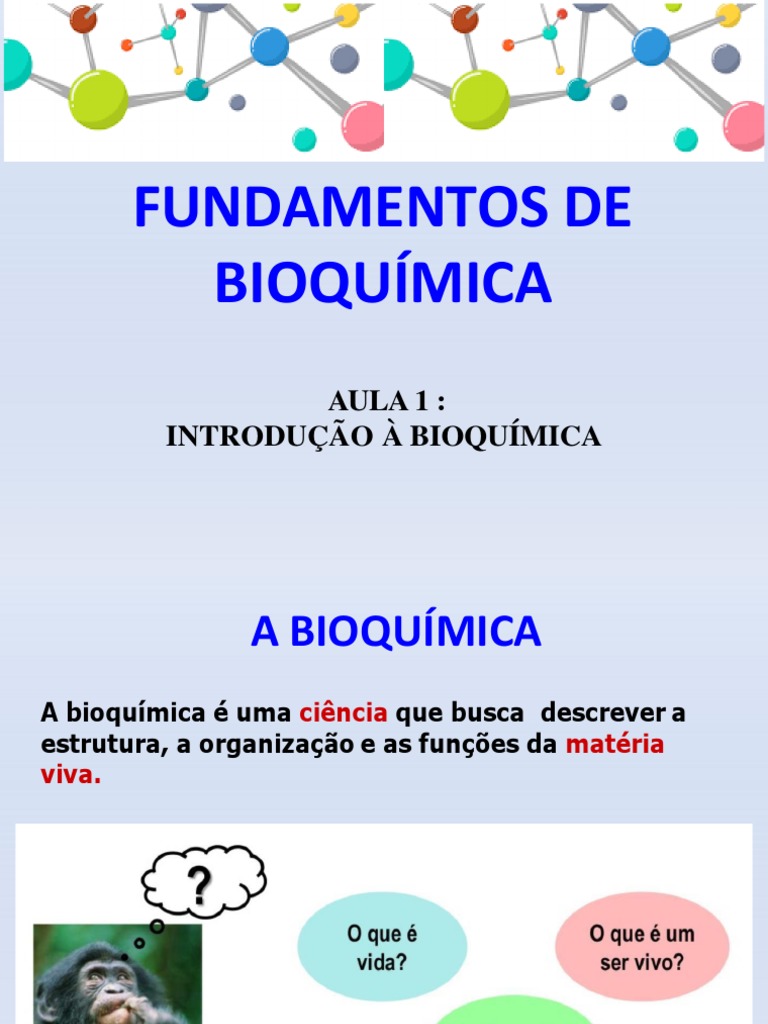 Aula 1 Fundamentos De Bioquímica Pdf