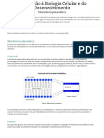 Introdução à Biologia Celular e Membrana Plasmática