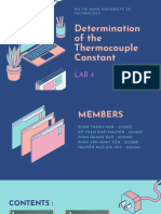 Determination of The Thermocouple Constant