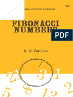 Vorob'Ev - Fibonacci Numbers (Popular Lectures in Mathematics)