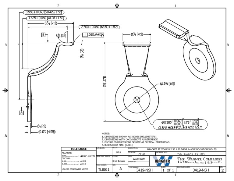 Handrail Wall Bracket - 3419-NSH | PDF | Industrial Processes ...