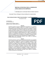 Teoría Fundamentada: Estrategia para La Generación Teórica Desde Datos Empíricos