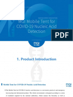 MGI Mobile Tent For COVID19