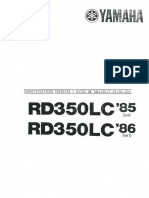 1985-86 Datos Tecnicos y de Taller RD350 31K 1WT España