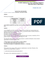 NCERT Solutions For Class 12 Biology Chapter 6 Molecular Basis of Inheritance