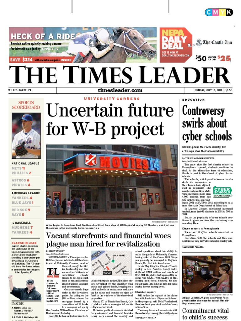 Times Leader 07-17-2011 PDF Powerball Mega Millions picture