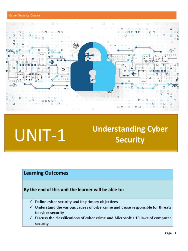 1638539202unit 1 Understanding Cyber Security EDITS | PDF | Security ...
