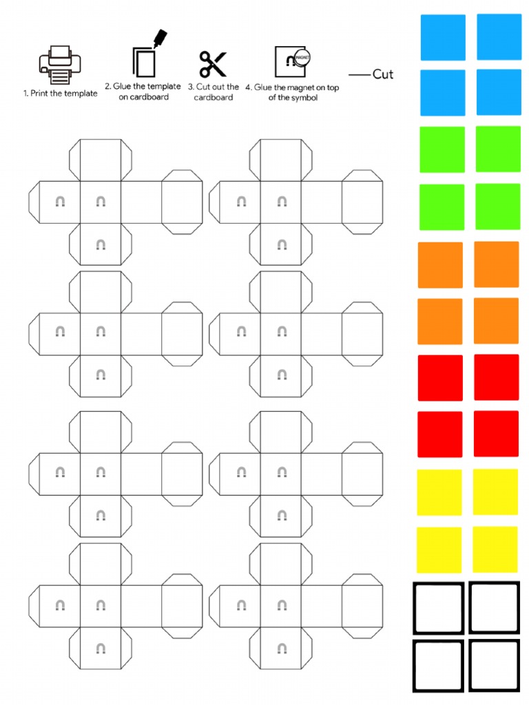 Rubik Template PDF