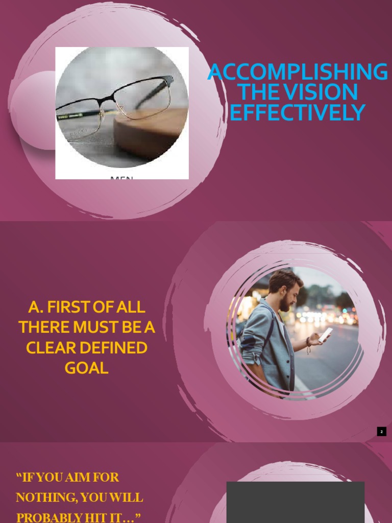 Accomplishing The Vision Effectively | PDF | Self-Improvement