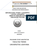 Download ARSITEKTUR POST MODERN LATE MODERN  DEKONSTRUKSI 1 by nusantara knowledge SN60178454 doc pdf