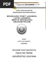 Download ARSITEKTUR POST MODERN LATE MODERN  DEKONSTRUKSI 1 by nusantara knowledge SN60178454 doc pdf