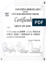 Certificado Unas