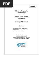 MAAN (January 2022 Cycle) Second Year Assignments