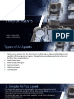 Types of Agents: Name: Sanjana Totla Rollno: 121321033027