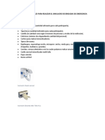 Listado de Materiales para Realizar El Simulacro de Brigadas de Emergencia