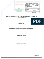 It-Elec-01 Instructivo para Aplicar Soldadura Cadweld - Aluminotermia