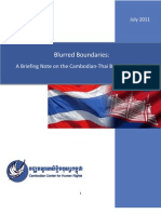 Blurred Boundaries - A Briefing Note On The Cambodian-Thai Border Tensions