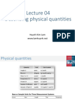 Lecture 04 - Describing Physical Quantities
