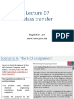 Lecture 07 - Mass Transfer
