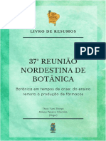 37a Reunião Nordestina de Botânica sobre ensino remoto e fármacos