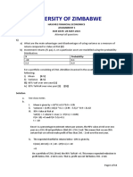 HASC402 Financial Economics Assignment 1 Solutions Fin