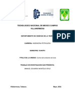 Análisis - Control Del Ambiente Del Área MANUEL