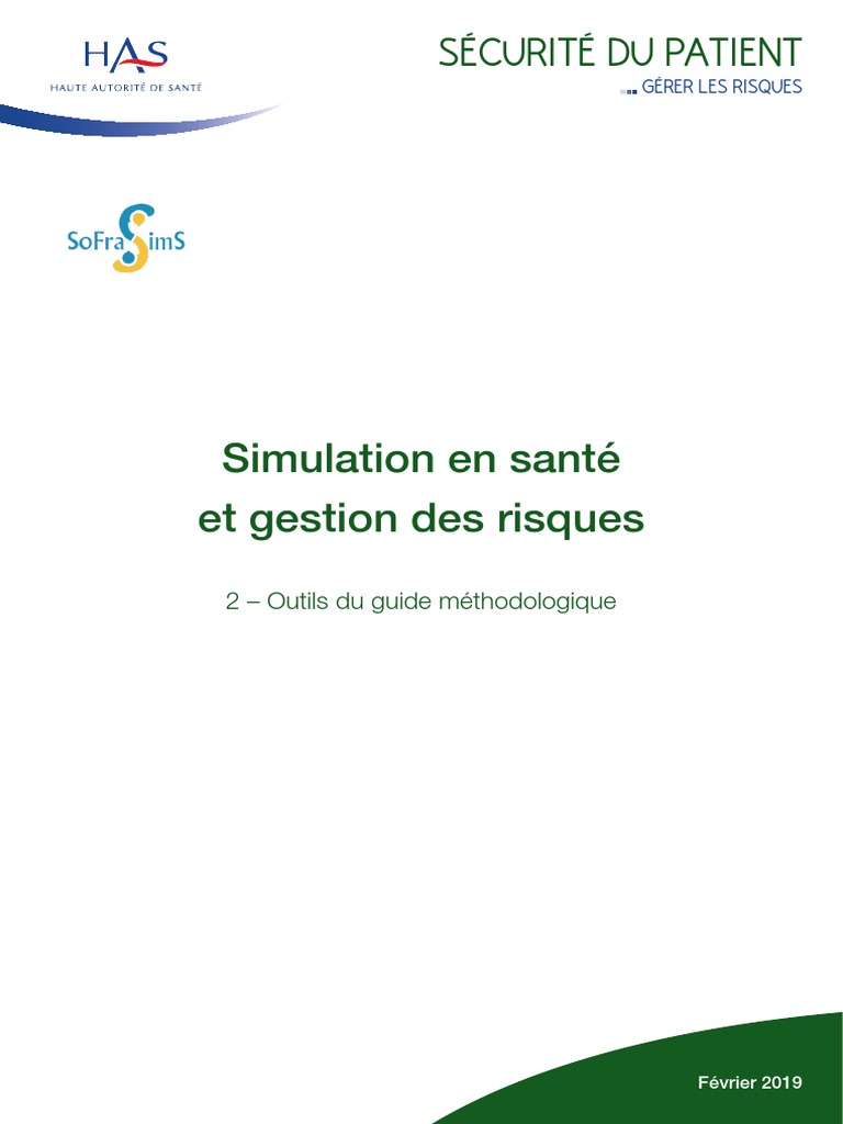 Outils Du Guide Methodo Simulation en Sante Et Gestion Des Risques ...