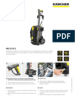 Karta Produktu Myjki Wysokociśnieniowej Zimnowodnej HD 515 C (PL)