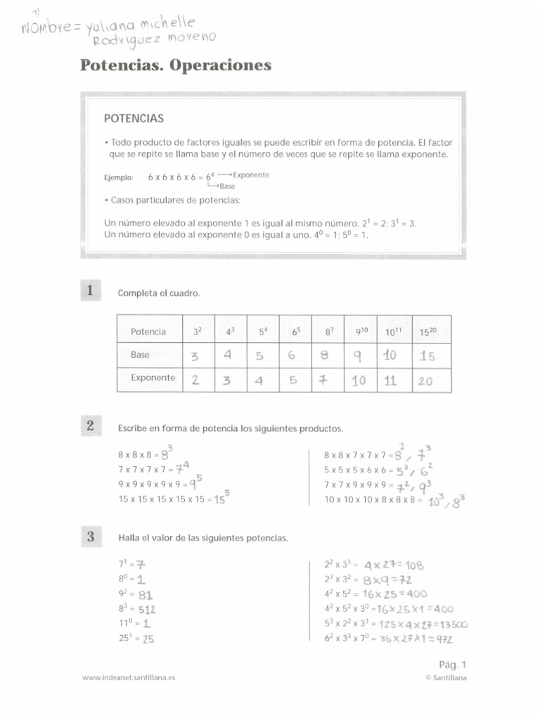 Potencias Ejercicio Resuelto Pdf