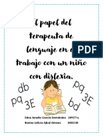 El papel del terapeuta de lenguaje en niños con dislexia