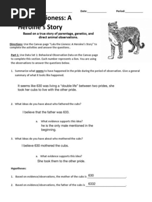 11- Lulu The Lioness Answer Key Best Sale | emergencydentistry.com