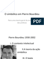 O Simbólico em Pierre Bourdieu Jacqueline Moraes Teixeira