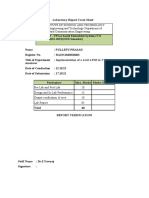 Laboratory Report on Implementing a 4-Bit LFSR in VHDL