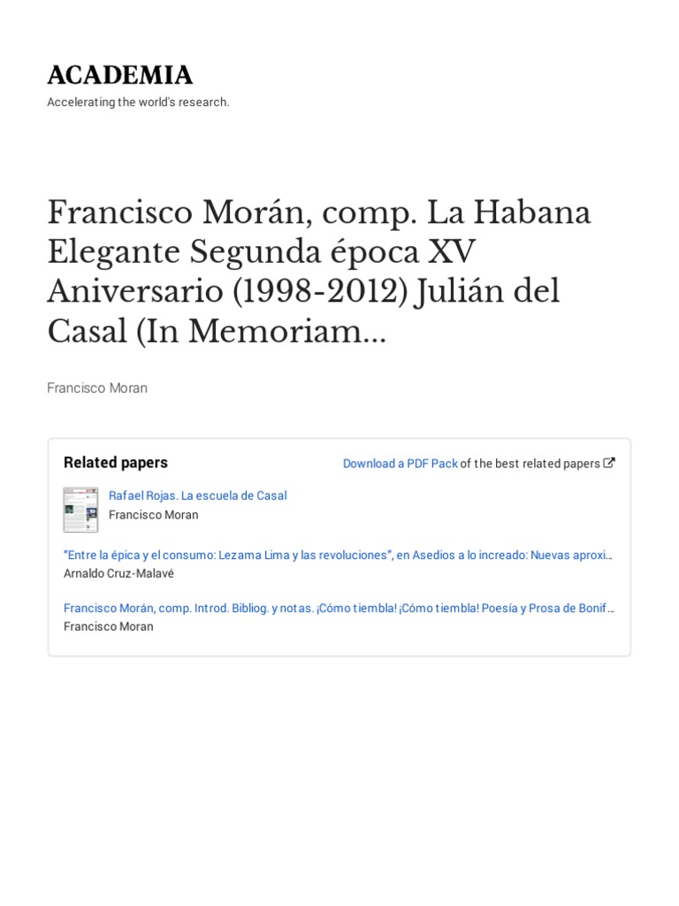 Homenaje a La Habana (II). Un texto de Gastón Baquero - Rialta