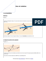 Translation Et Rotation Cours de Maths en 4eme