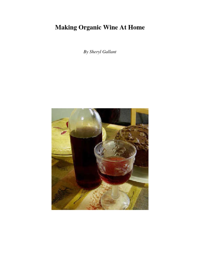 Making Organic Wine at Home PDF Berry Wine