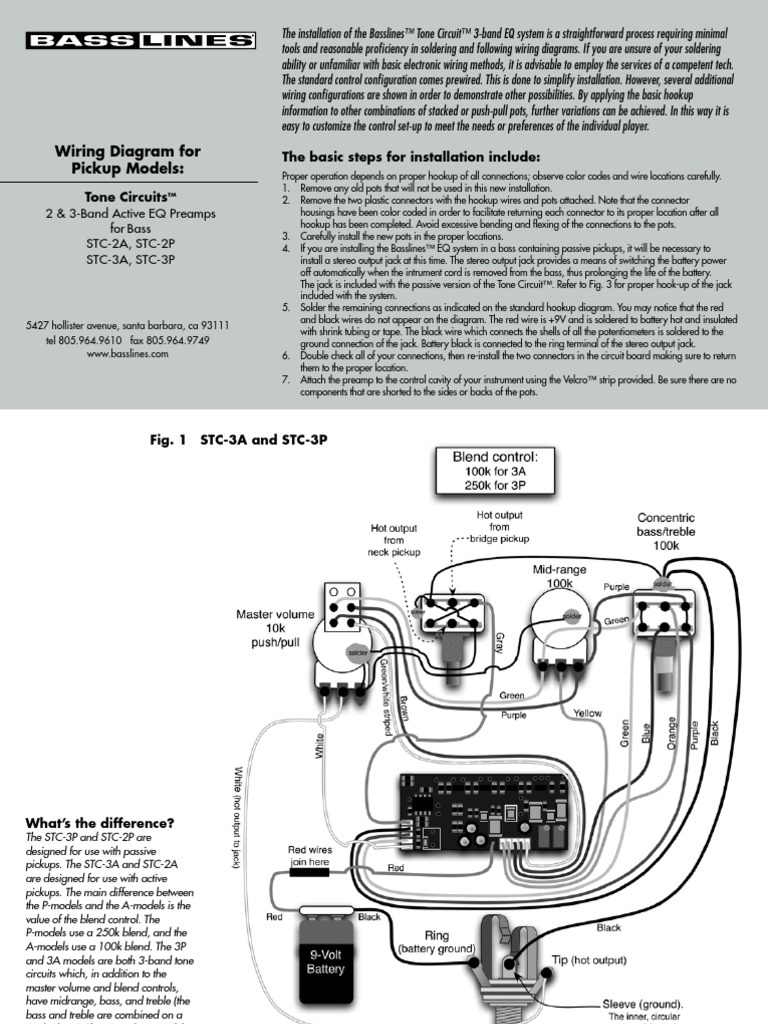 Wiring Bass | PDF | Electrical Connector | Bass Guitar