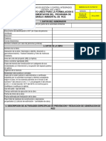 Anexo I Formato Único Programa de Manejo Ambiental de RCD