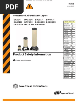 A - DA Safety Manual IR Europe | PDF | Electrical Wiring | Clothes.